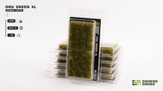 Gamers Grass Tufts Dry Green XL (12mm Wild XL)