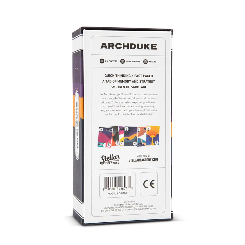 Archduke A Card Game of Strategy, Memory, and Sabotage