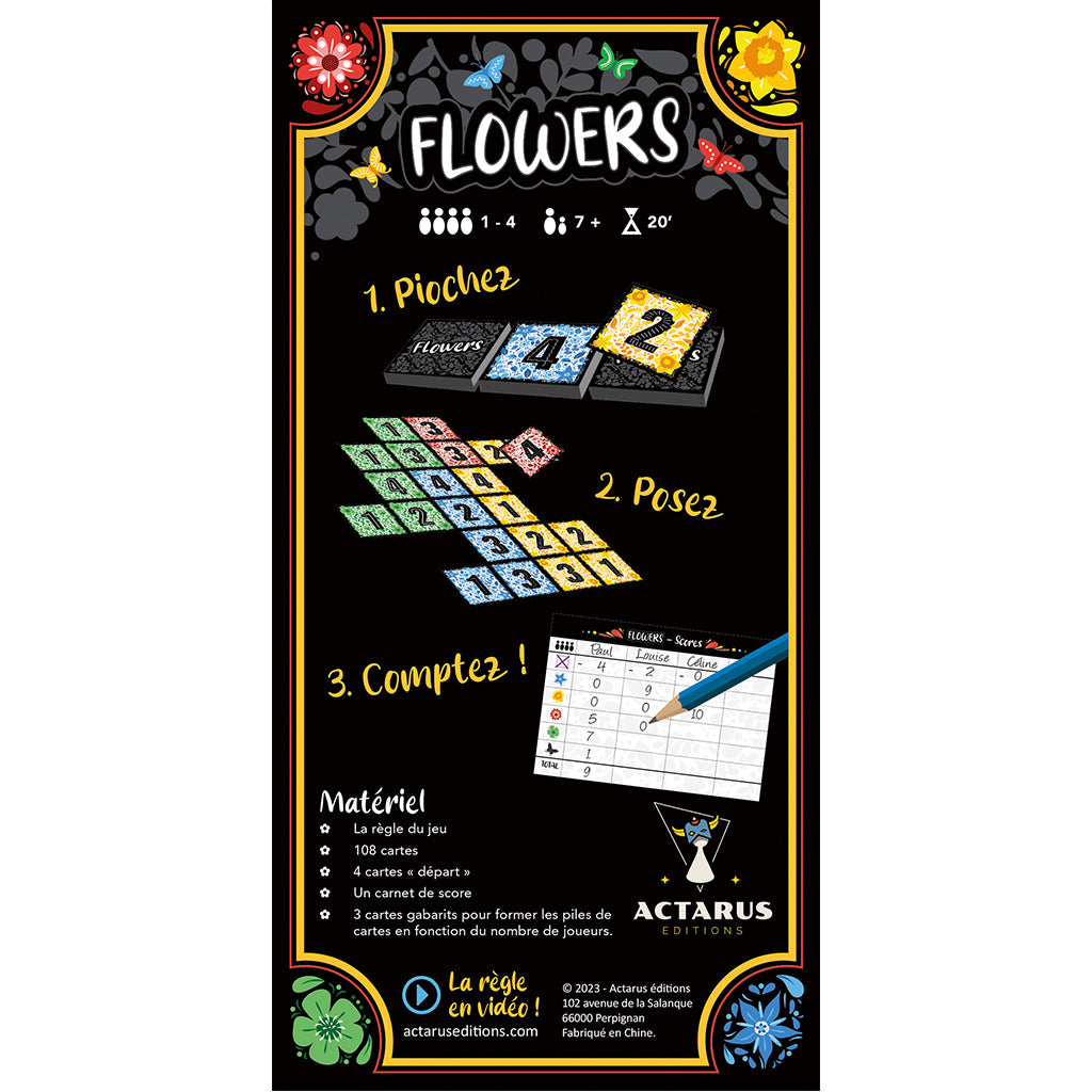 Flowers Card Game