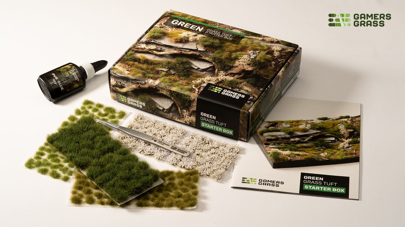 Gamers Grass Tuft Stater Box Green Grass