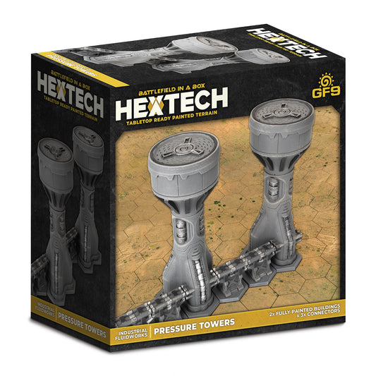 Battlefield in a Box Hextech Terrain Industrial Fluidworks Pressure Tower (Epic Scale)