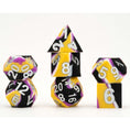 Load image into Gallery viewer, MDG Sharp Edge Silicone Dice Set Pride
