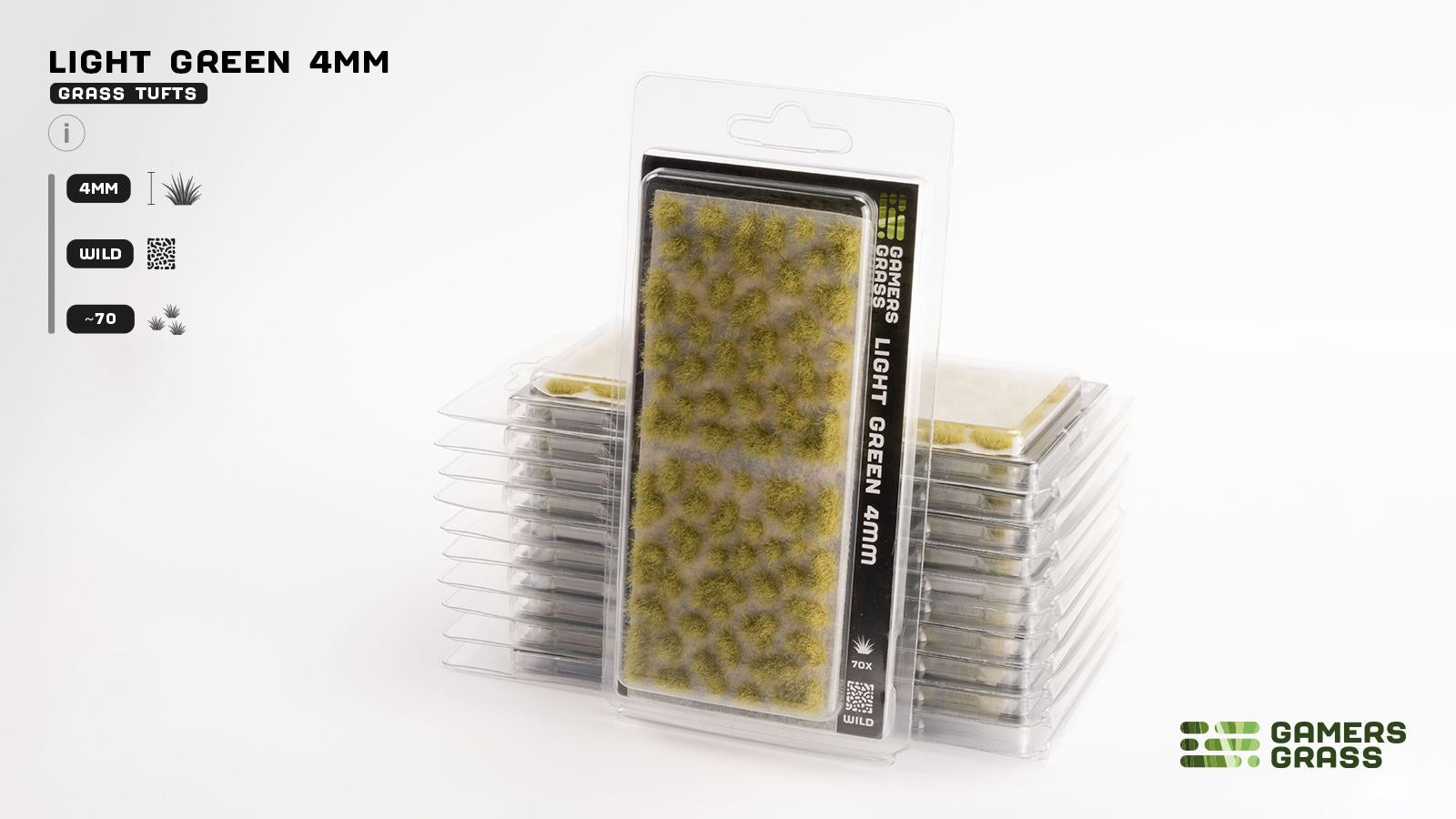 Gamers Grass Tufts Light Green (4mm Wild)