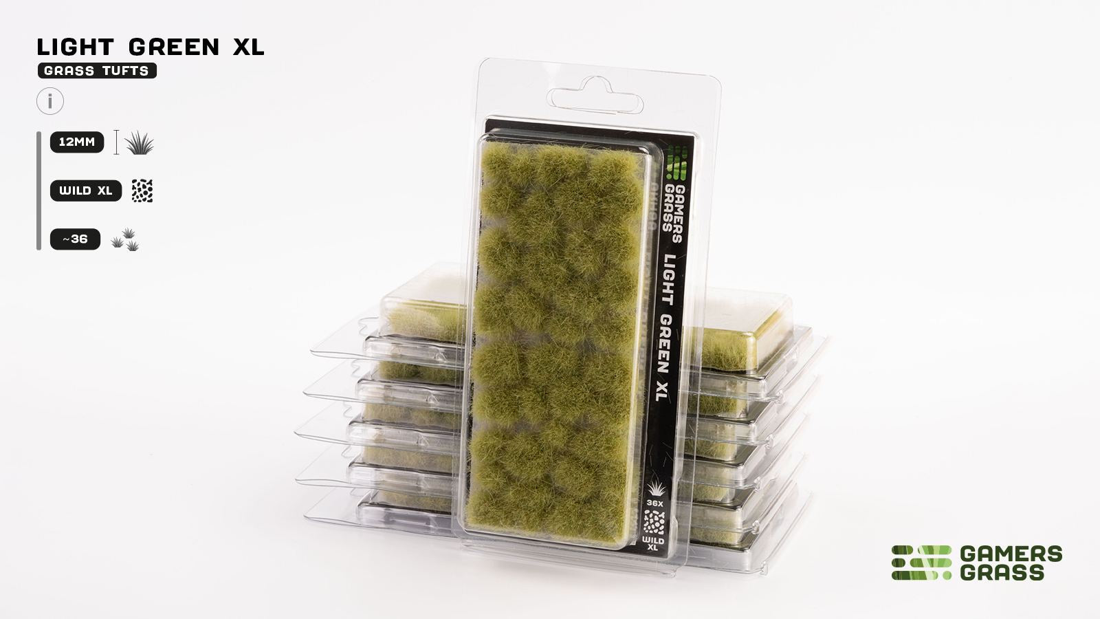 Gamers Grass Tufts Light Green XL (12mm Wild XL)