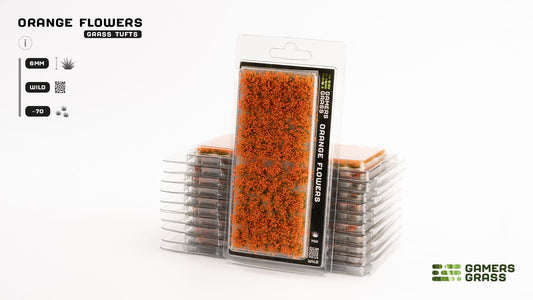 Gamers Grass Flowers Orange (6mm Wild)