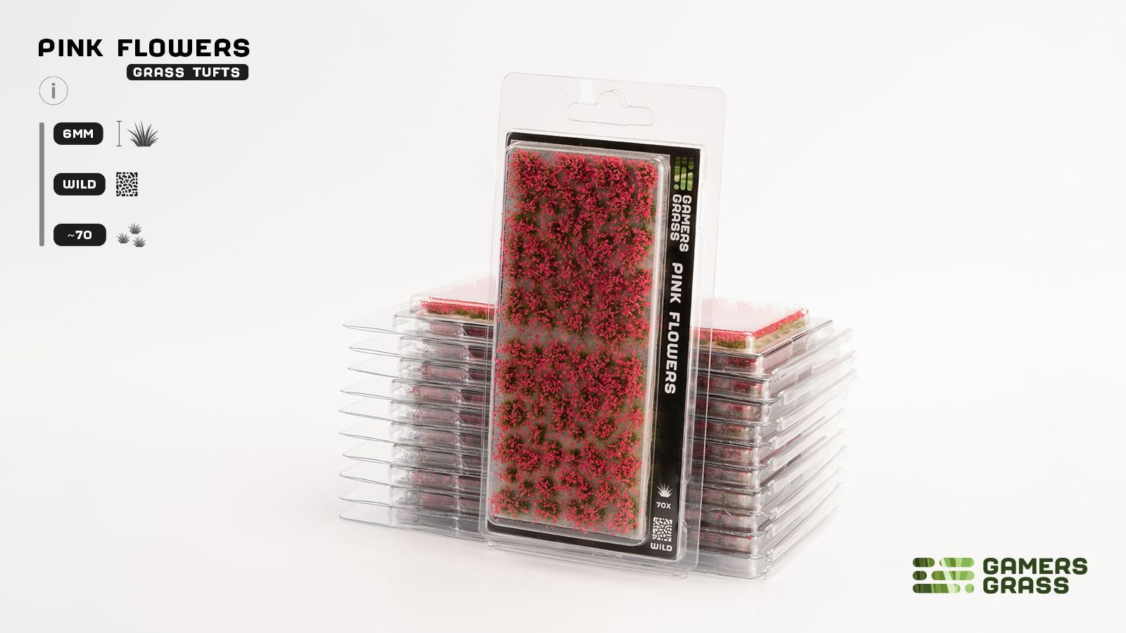 Gamers Grass Flowers Pink (6mm Wild)