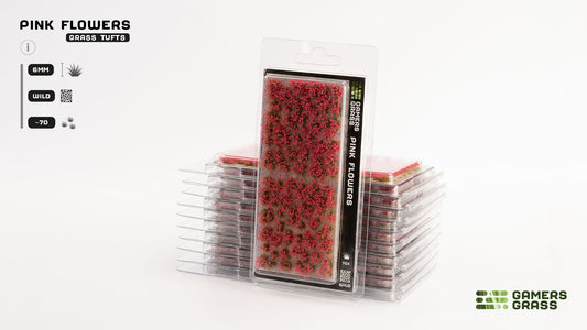 Gamers Grass Flowers Pink (6mm Wild)