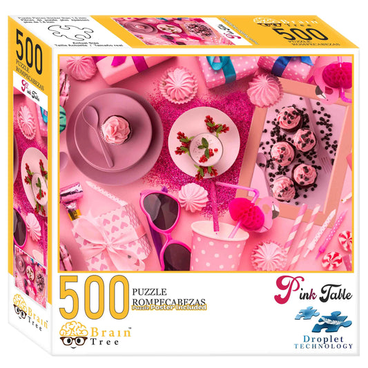 Jigsaw Puzzle 500 Pink Table