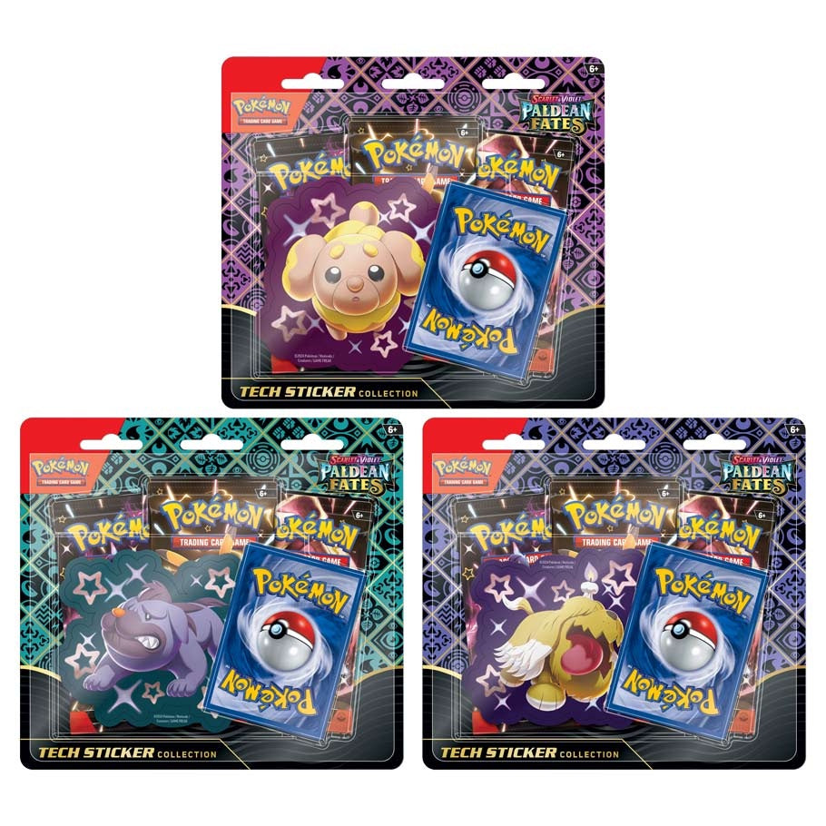 Pokémon CCG Scarlet & Violet Paldean Fates Tech Sticker Collection