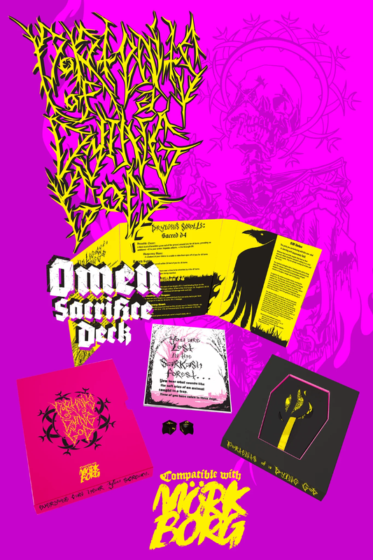 Portents of a Dying God MÖRK BORG Omen Deck