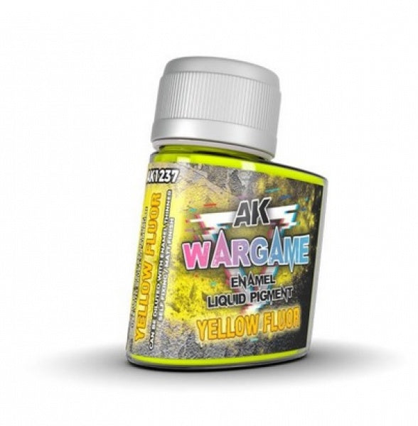 AK Interactive Wargame Enamel Liquid Pigments Fluor Yellow (35ml)