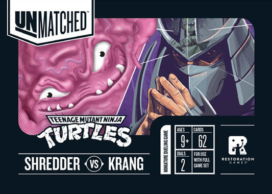 Unmatched Adventures Teenage Mutant Ninja Turtles Shredder vs Krang Hero Deck