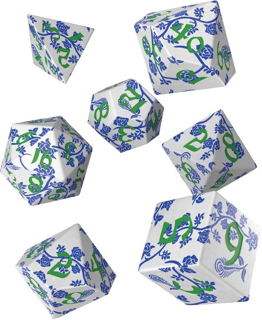 Q-Workshop Full Art Dice Set Porcelain