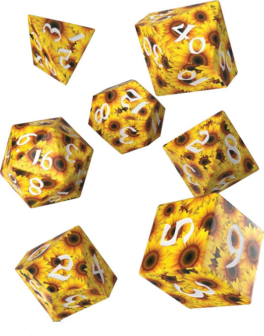 Q-Workshop Full Art Dice Set Sunflower