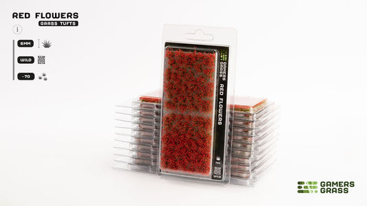 Gamers Grass Flowers Red (6mm Wild)