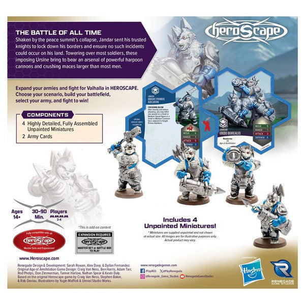 Heroscape Rising Tide AE Knight Primus Adelbern and Ordo Borealis