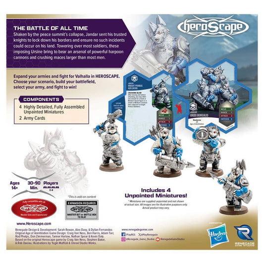 Heroscape Rising Tide AE Knight Primus Adelbern and Ordo Borealis