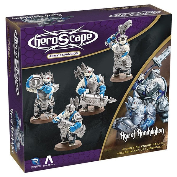 Heroscape Rising Tide AE Knight Primus Adelbern and Ordo Borealis