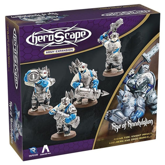 Heroscape Rising Tide AE Knight Primus Adelbern and Ordo Borealis