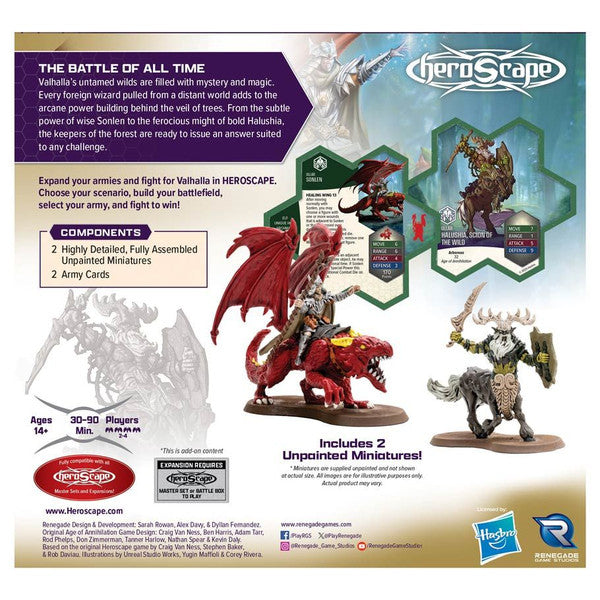 Heroscape Rising Tide AE Sonlen and Halushia, Scion of the Wild