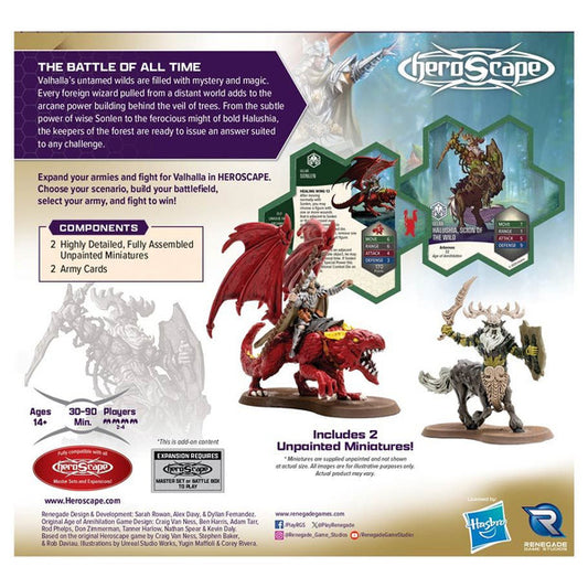 Heroscape Rising Tide AE Sonlen and Halushia, Scion of the Wild