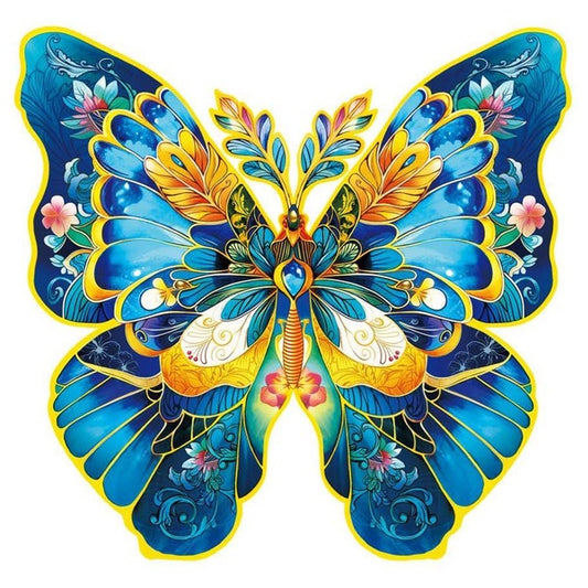 Puzzle 200 Wood Morpho Helena Butterfly Shaped
