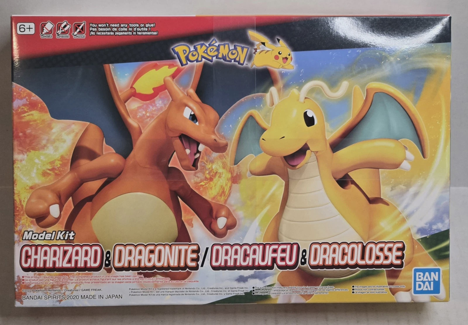 Poképla Pokémon Model Kit Charizard & Dragonite
