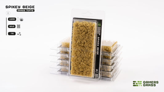 Gamers Grass Spikey Tufts Beige (12mm Wild XL)