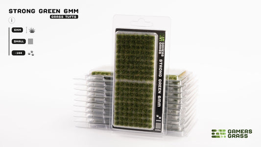 Gamers Grass Tufts Strong Green (6mm Small)