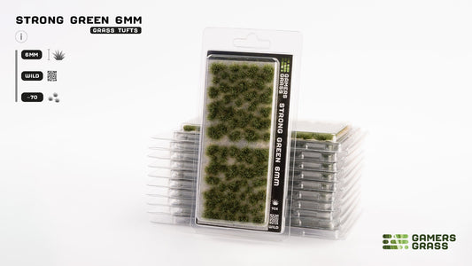 Gamers Grass Tufts Strong Green (6mm Wild)