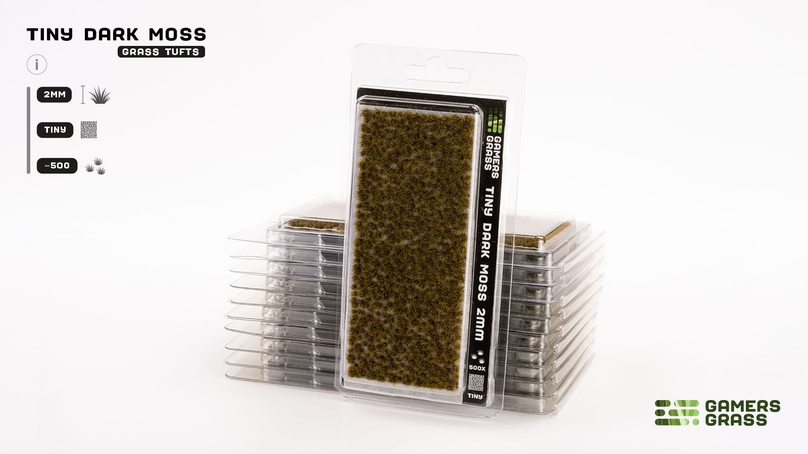 Gamers Grass Tiny Tufts Dark Moss (2mm Wild)