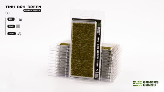 Gamers Grass Tiny Tufts Dry Green (2mm Wild)