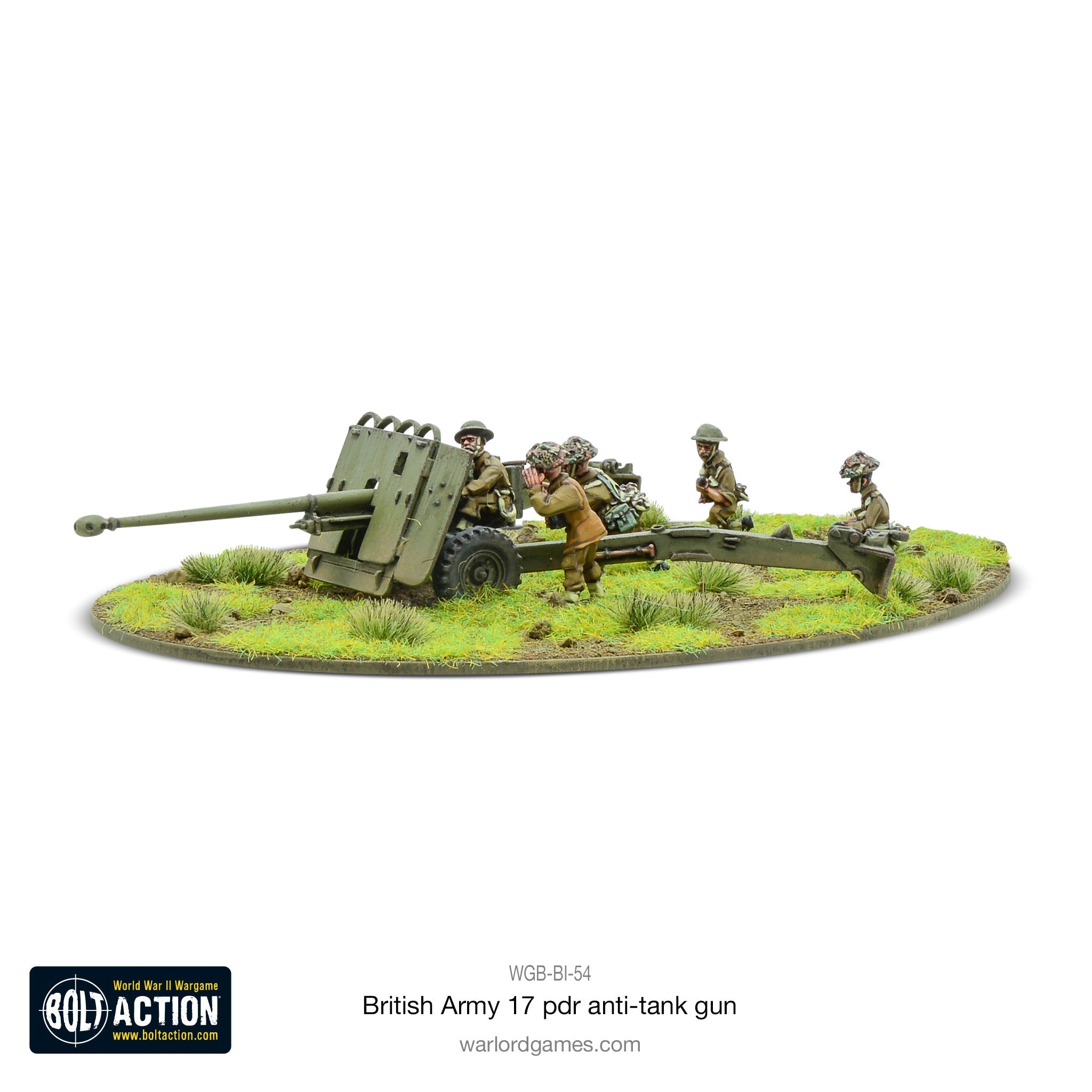 Bolt Action British Army 17 PDR Anti-Tank Gun