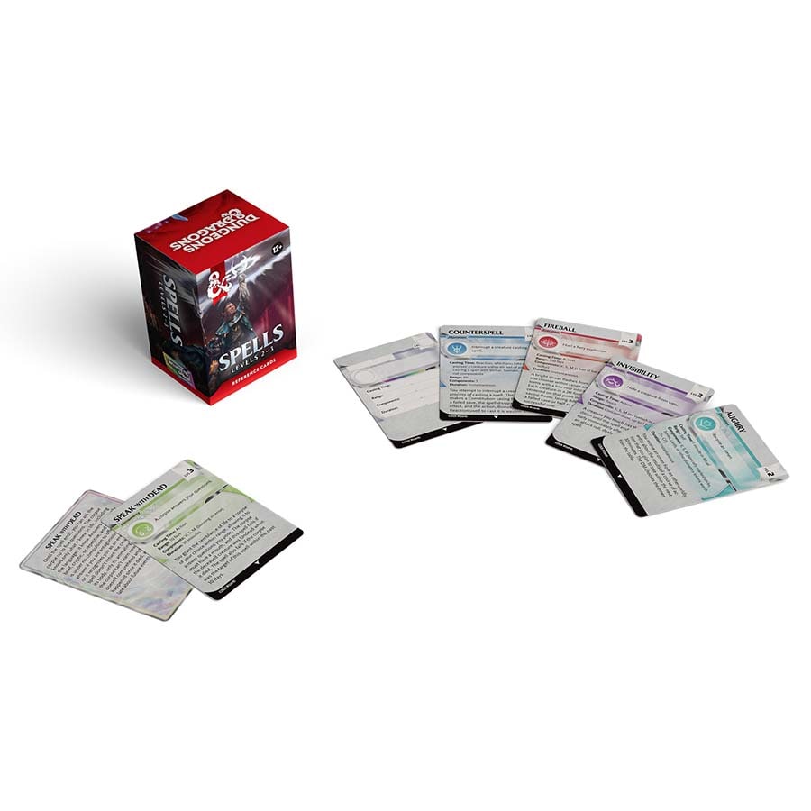 Dungeons and Dragons 5th Edition Reference Cards Trove Spells Volume 02 (Levels 2 - 3)