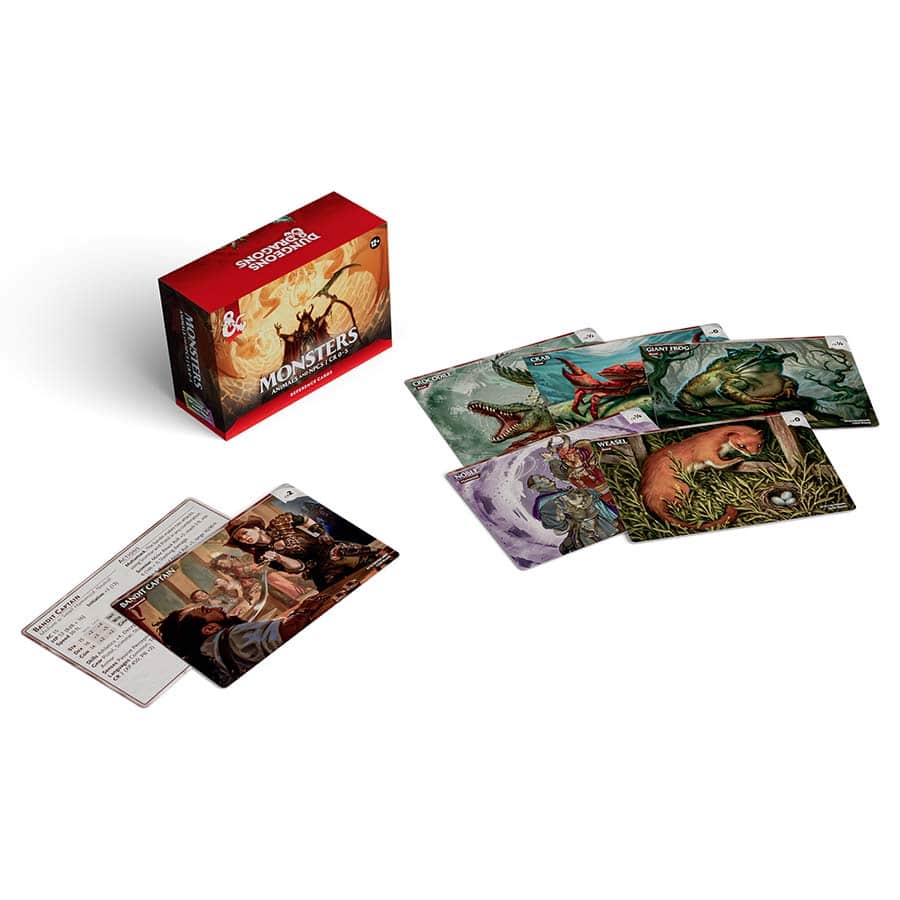 Dungeons and Dragons 5th Edition Reference Cards Monsters Volume 01 (Animals and NPCs)