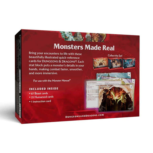 Dungeons and Dragons 5th Edition Reference Cards Monsters Volume 01 (Animals and NPCs)