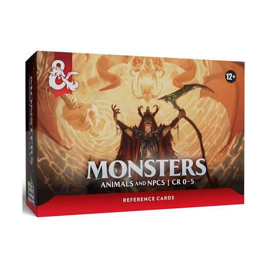 Dungeons and Dragons 5th Edition Reference Cards Monsters Volume 01 (Animals and NPCs)