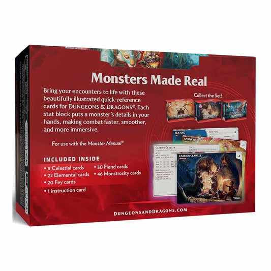 Dungeons and Dragons 5th Edition Reference Cards Monsters Volume 03 (Fearsome and Ferocious)