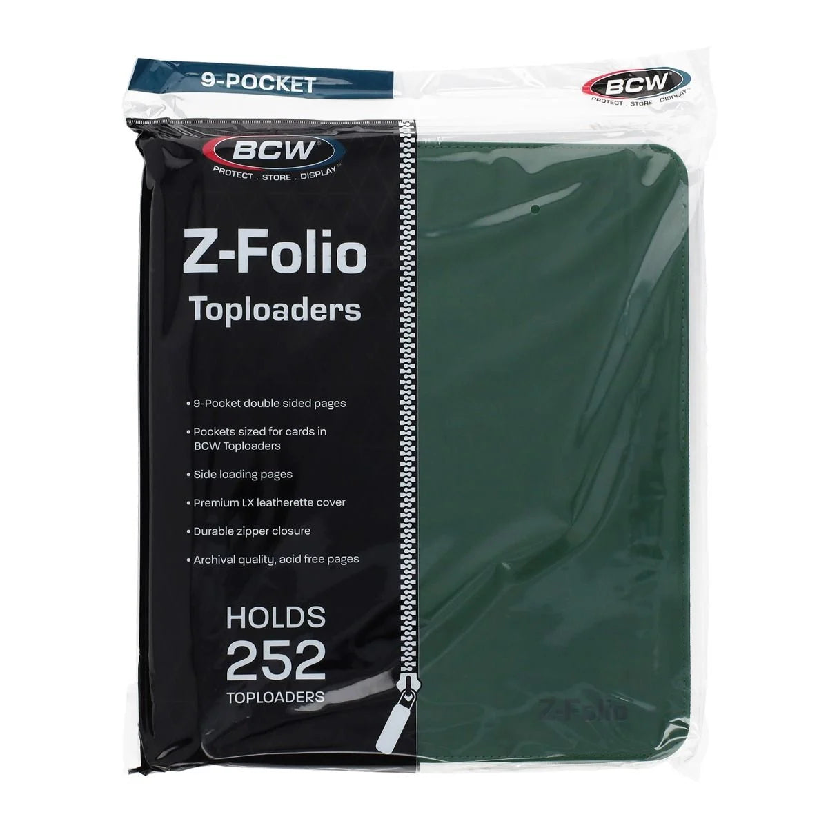 BCW Z-Folio Toploaders 9 Pocket LX