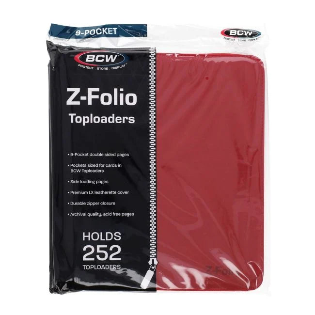 BCW Z-Folio Toploaders 9 Pocket LX