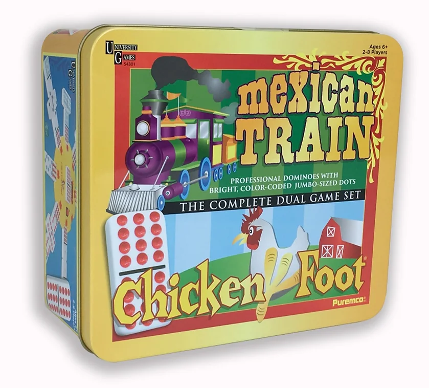 Dominoes Mexican Train Chicken Foot Combo