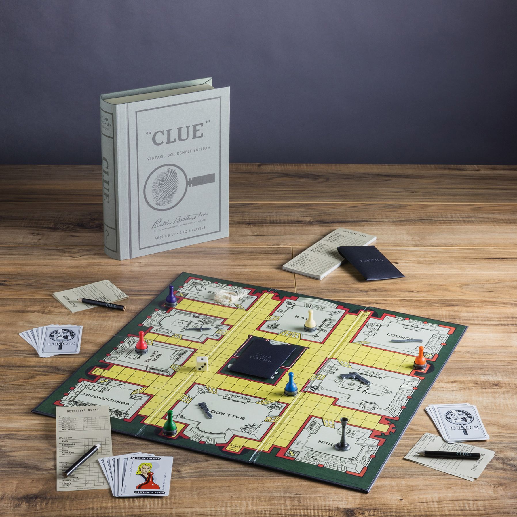 Vintage Bookshelf Editions Clue
