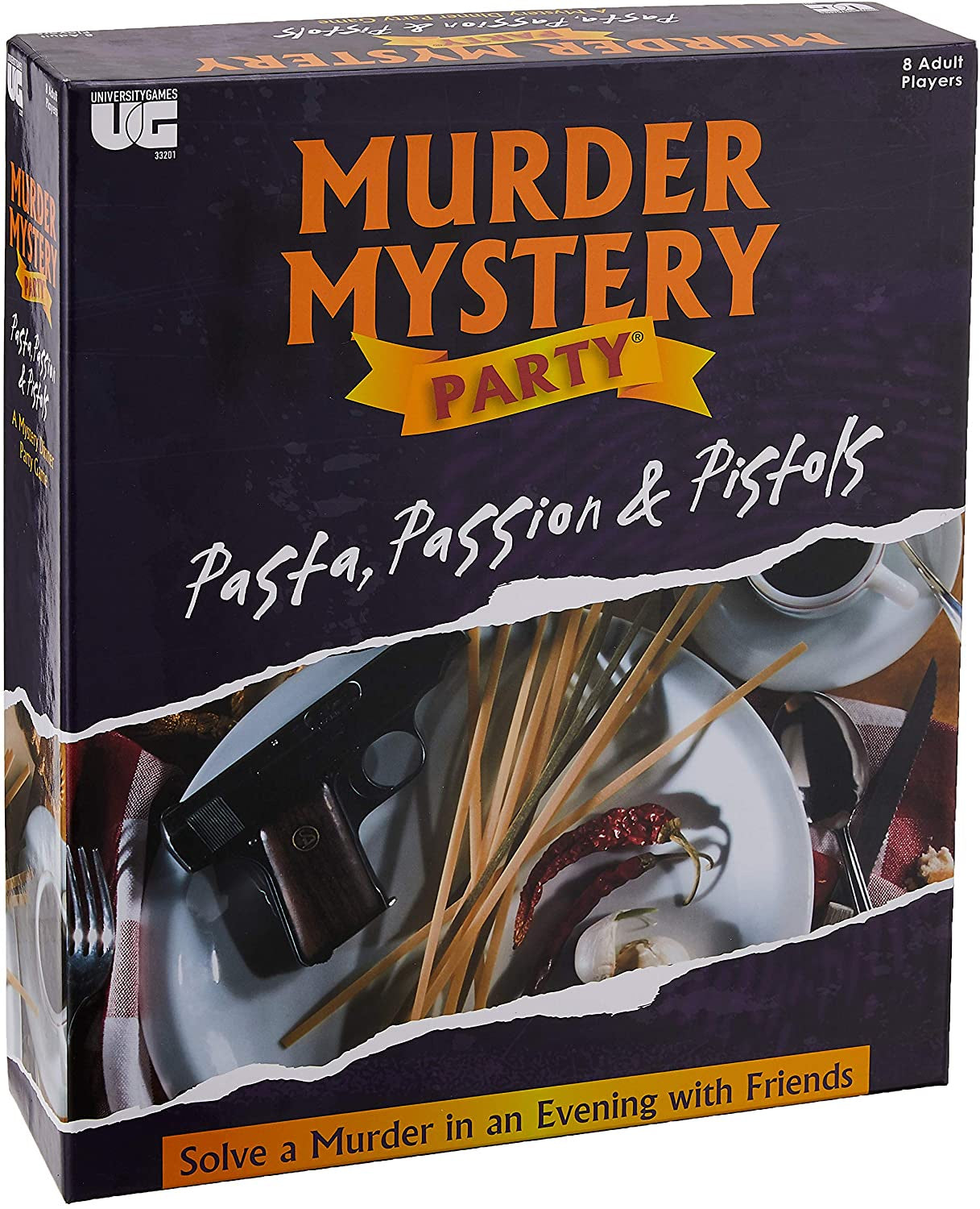 Murder Mystery Party Pasta, Passion, & Pistols