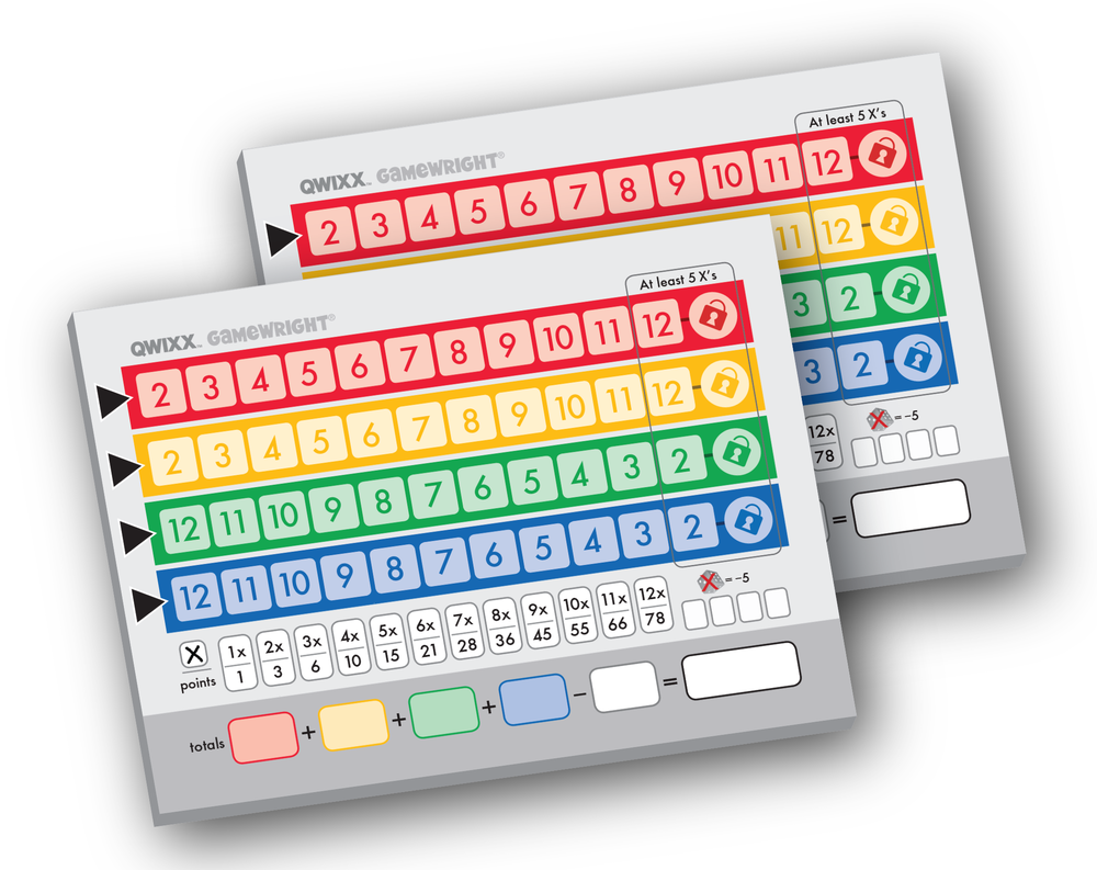 Qwixx Score Pads