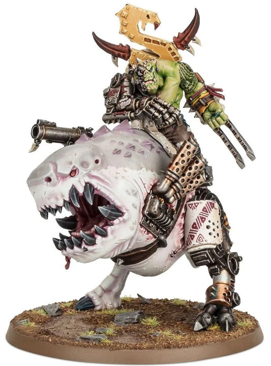 Warhammer 40K Xenos Orks Mozrog Skragbad or Beastboss on Squigosaur