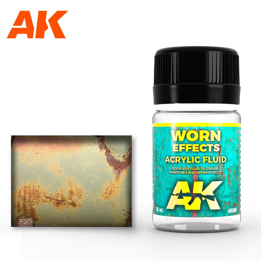 AK Interactive Worn Effects Acrylic Fluid