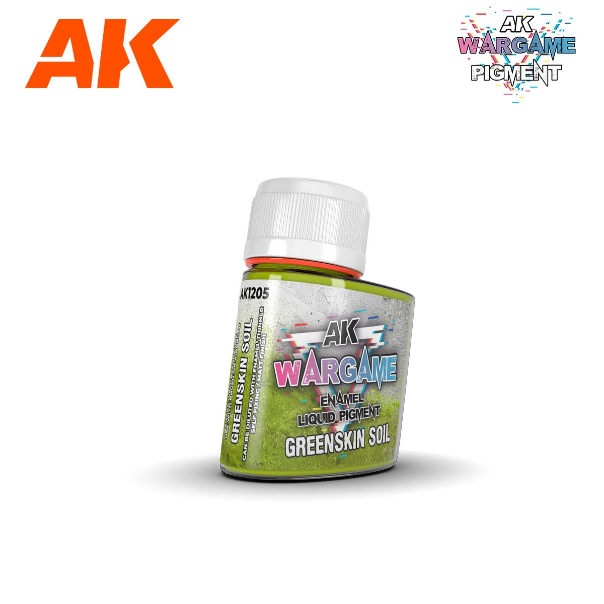 AK Interactive Wargame Enamel Liquid Pigments Greenskin Earth (35ml)