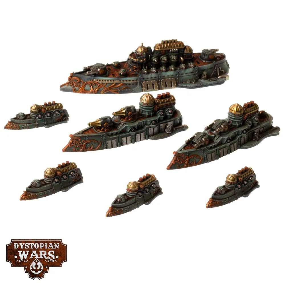 Dystopian Wars The Latin Alliance Oriflamme Battlefleet