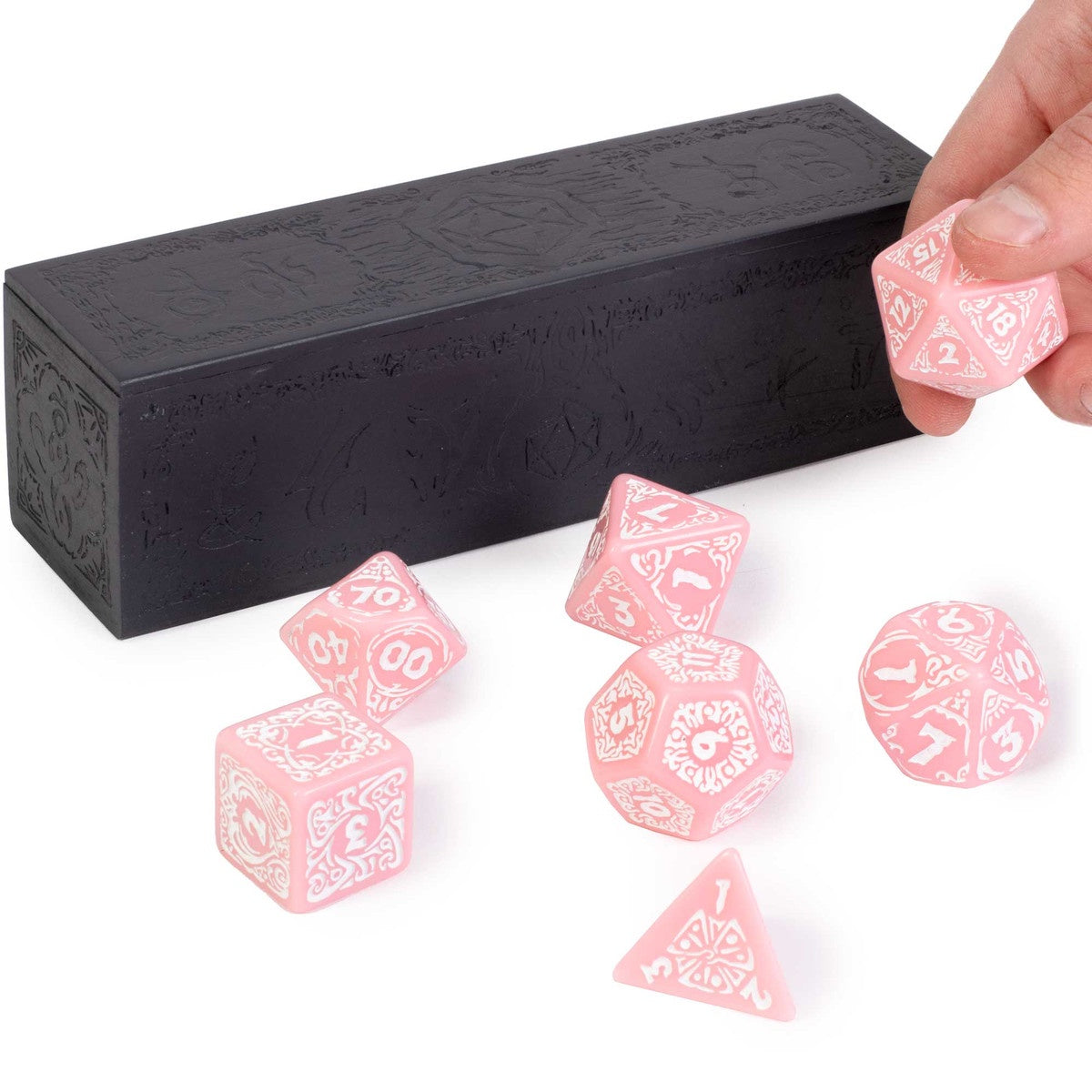 Wiz Dice Titan Dice Calliope Cherry Blossom w/White