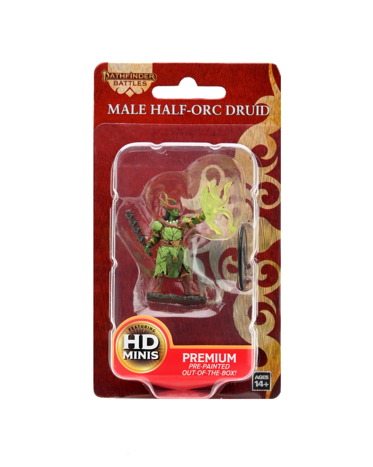 Pathfinder Battles Deep Cuts Miniatures Premium Figure Wave 02 Half-Orc  Druid Male